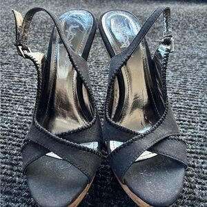 Elegant Black Slingback Heels